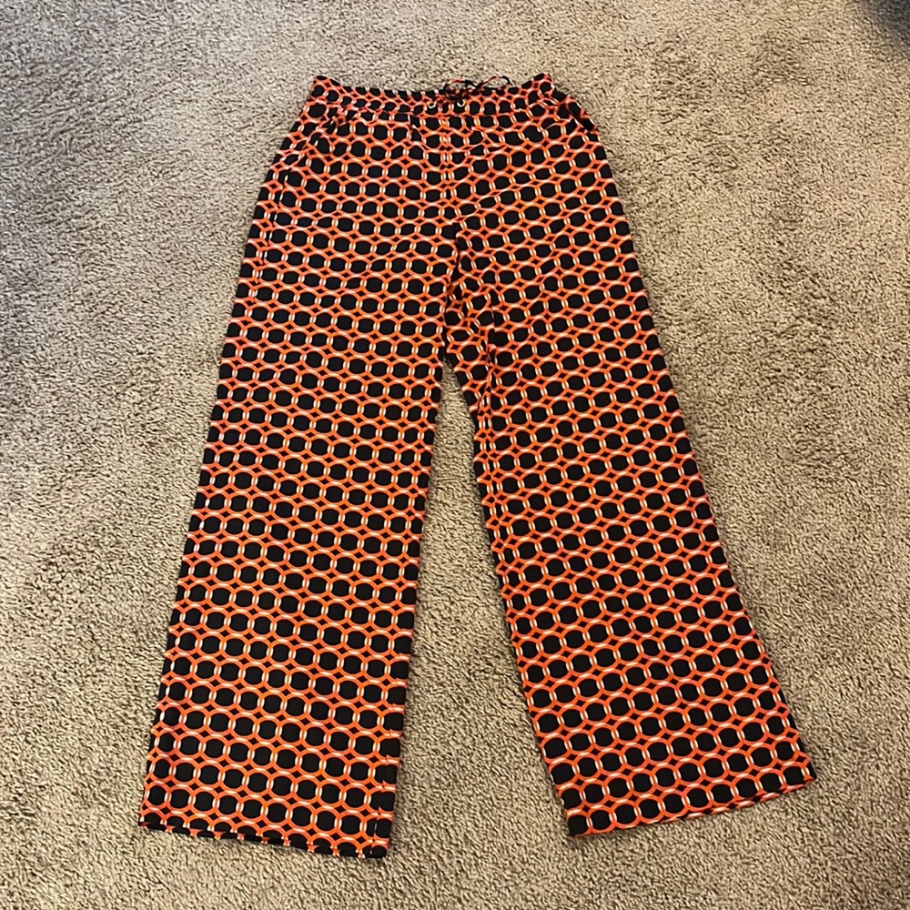 Michael Kors drawstring wide leg palazzo pants